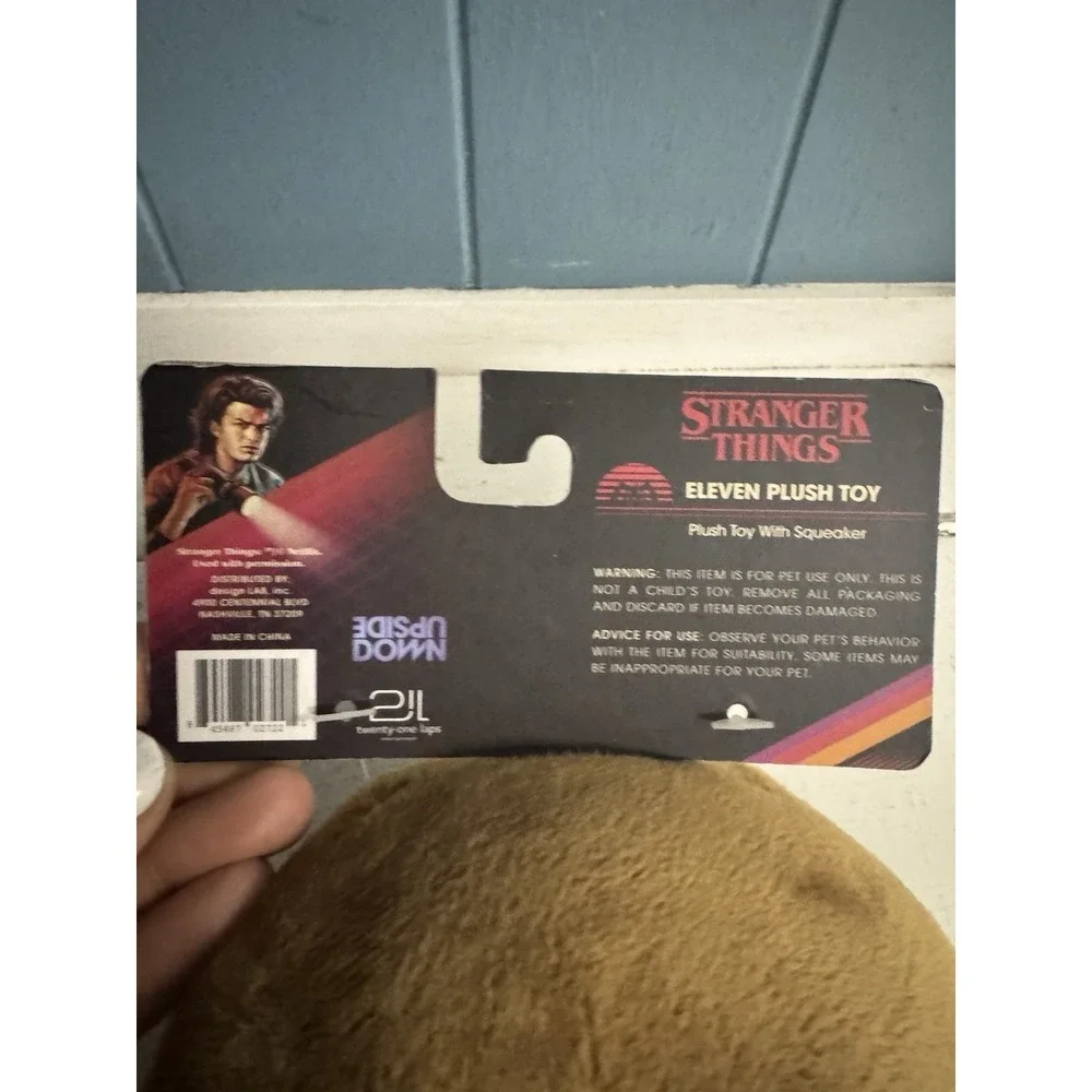 STRANGER THINGS ELEVEN 11 Plush Dog Toy Squeaker Netflix New BNWT‎ We SHIP FAST